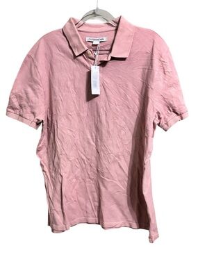NEW Outerknown LG Mate Pink Polo Shirt Men Preppy Outdoor Casual